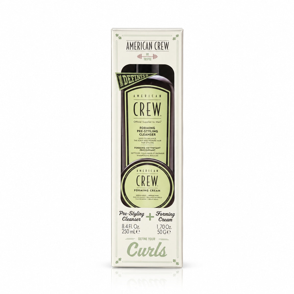 American Crew Define Your Curls Kit (Pre-Styling Cleanser + Forming Cream) - 250 ml + 50 gr