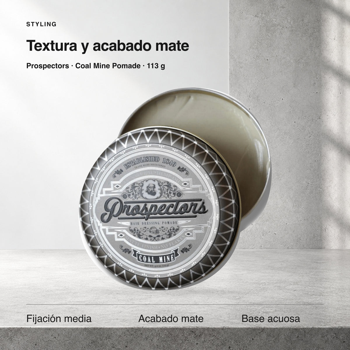 Prospectors Coal Mine Pomade - 113 gr