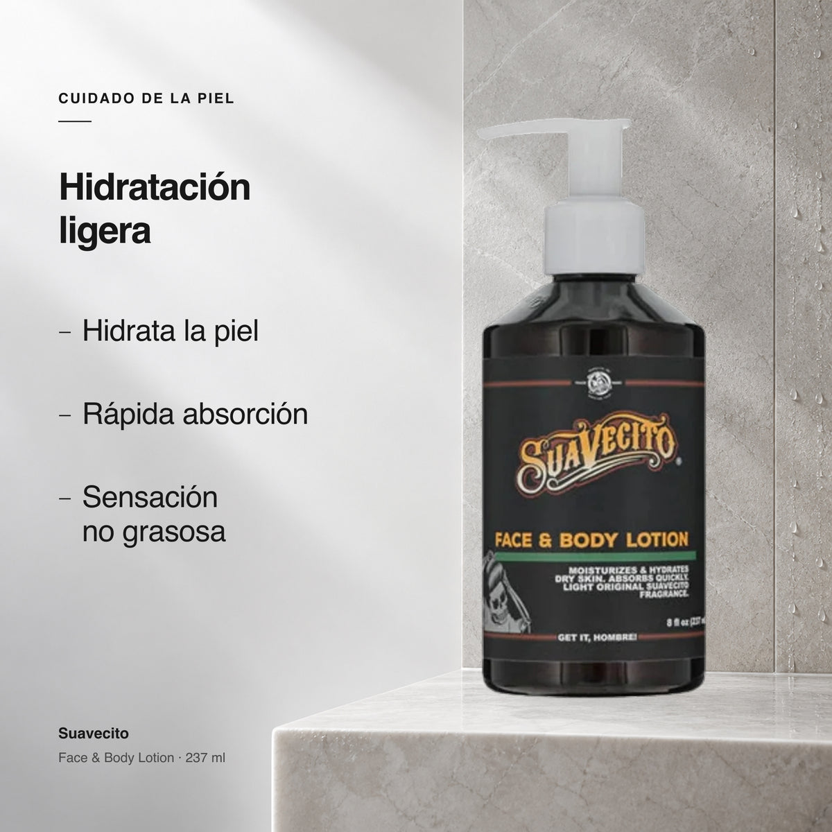 Suavecito Face & Body Lotion - 237 ml