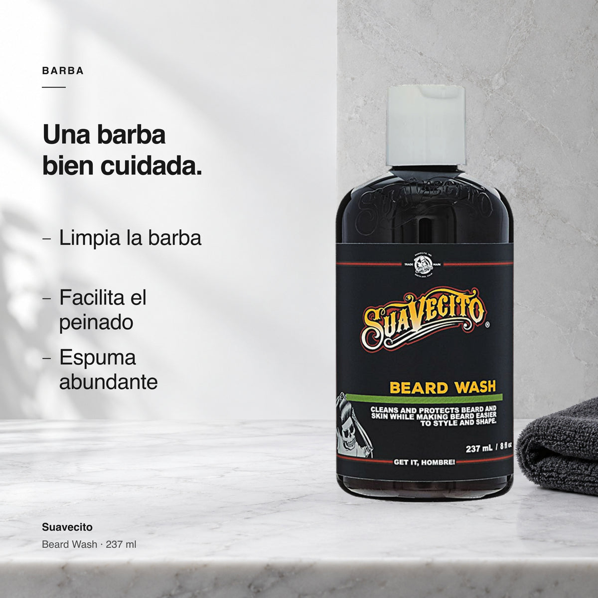 Suavecito Shampoo Barba - Beard Wash - 237 mL