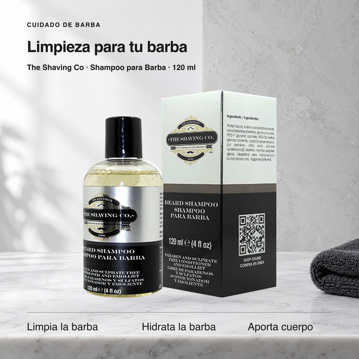 The Shaving Co Shampoo Barba - 120 ml
